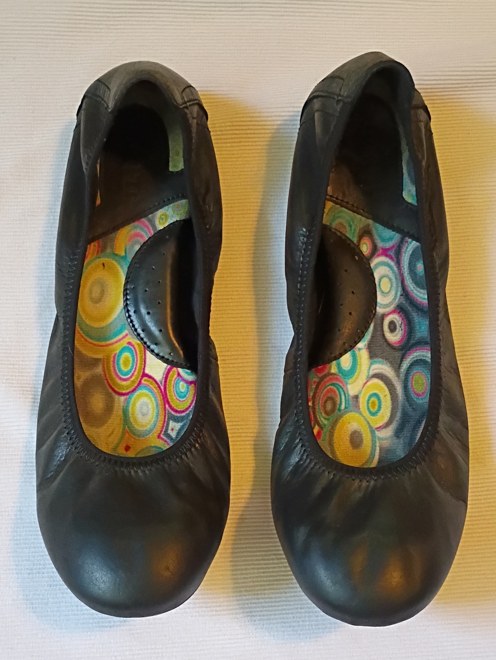 Born Black Leather Ballet Flats